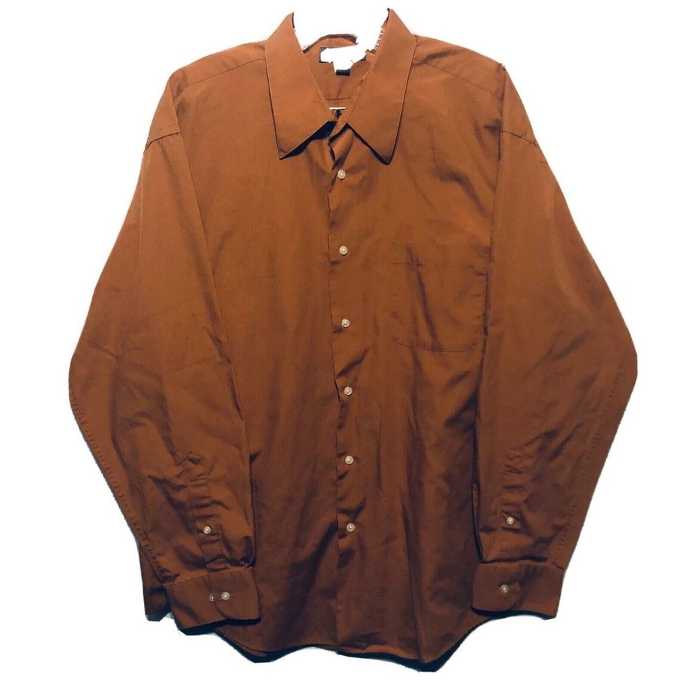 Croft & Barrow Mens Dress Shirt Sz L 16 ½-17 34/35